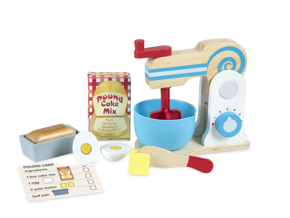 Wooden Make A Cake Mixer Set  Melissa and Doug   