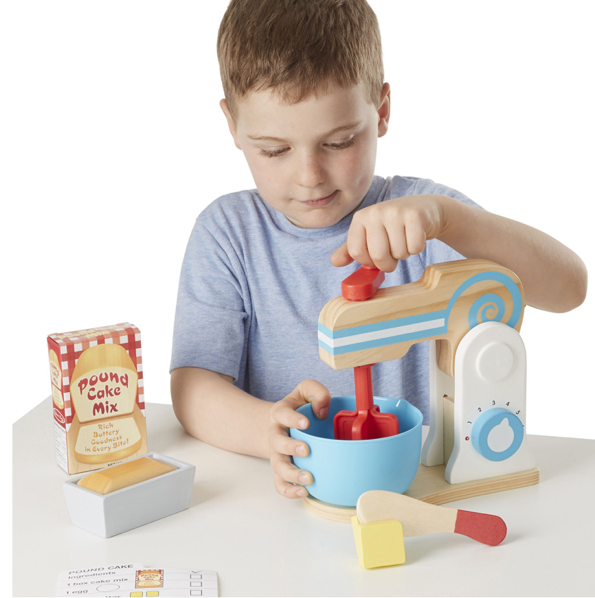 Wooden Make A Cake Mixer Set  Melissa and Doug   