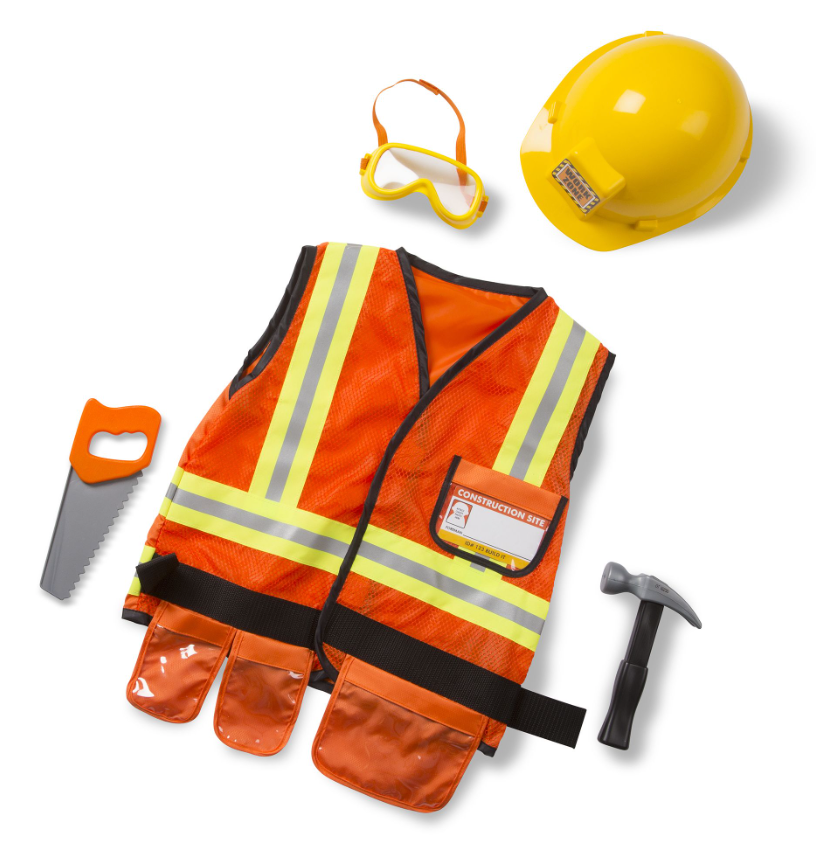 Construction Worker Role Play Costume Set  Melissa and Doug   