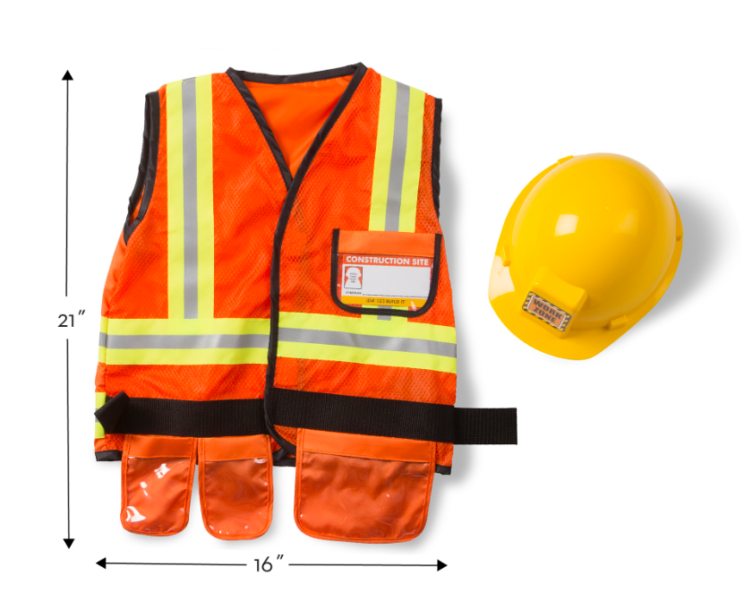 Construction Worker Role Play Costume Set  Melissa and Doug   