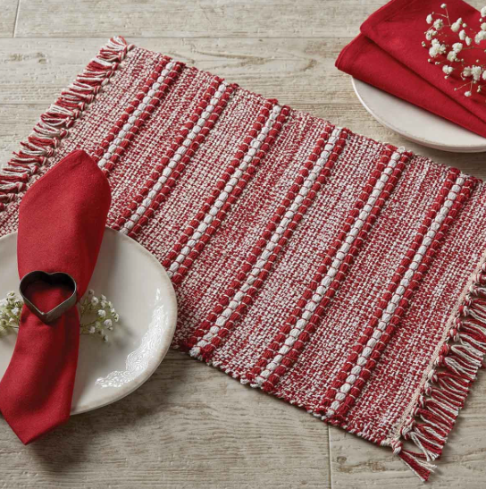 Peppermint Stripe Placemat & Table Runner  Park Designs   