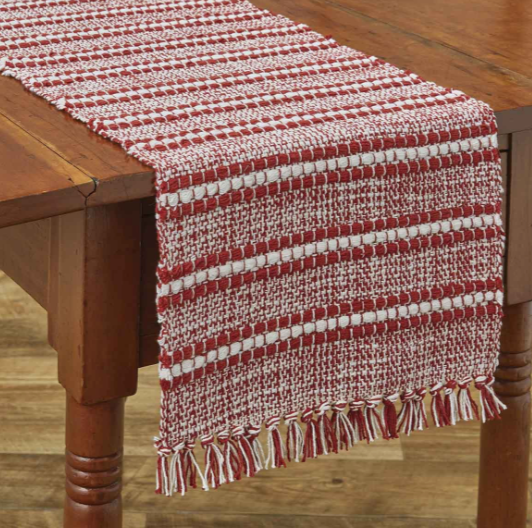 Peppermint Stripe Placemat & Table Runner  Park Designs Table Runner 13x36  