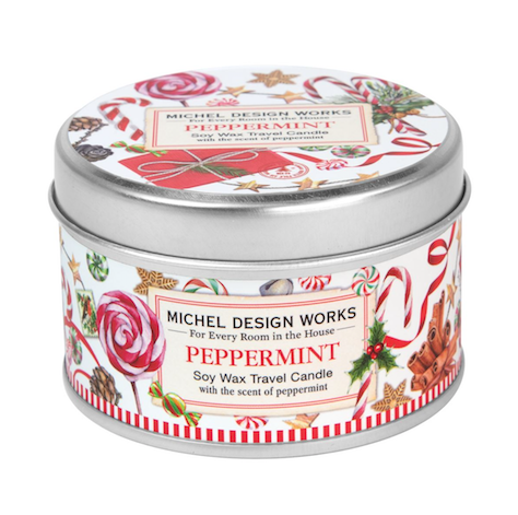 Peppermint Soap and Candles  Michel Travel Candle  