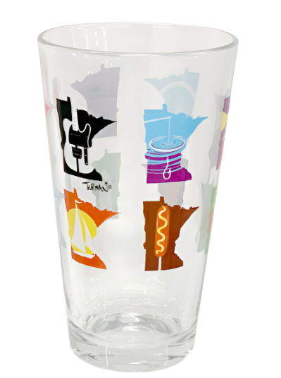 MN Months Pint Glass  Adam Turman   