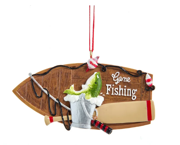 Fishing Boat Personalized Ornament  GSM Pers Orn   