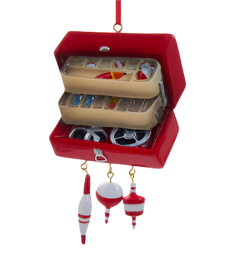 Tackle Box Christmas Personalized Ornament  GSM Pers Orn   