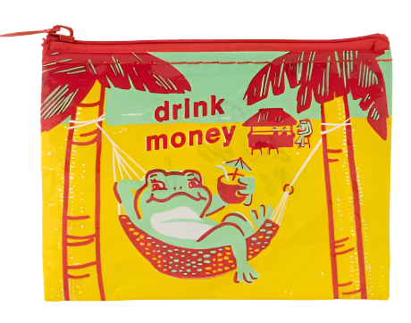 Drink Money Coin Purse  Blue Q   