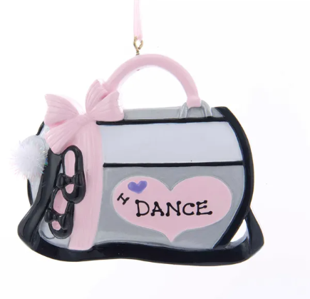 Dance Bag Personalized Ornament  Kurt Adler   