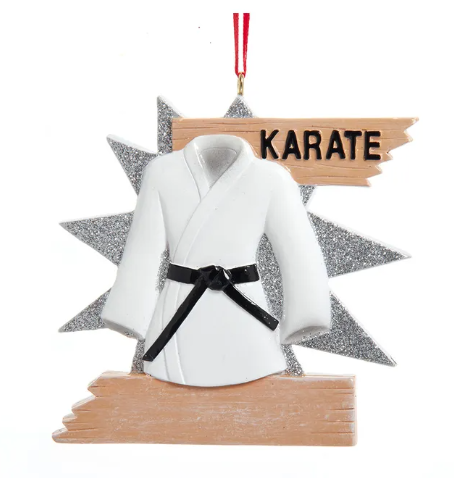 Karate Personalized Ornament  GSM Pers Orn   