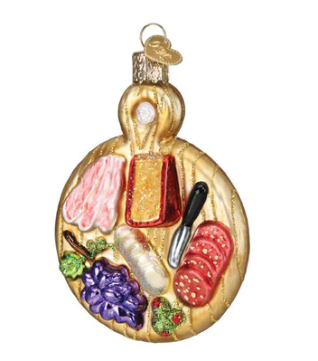 Charcuterie Board Glass Ornament  Old World Christmas   