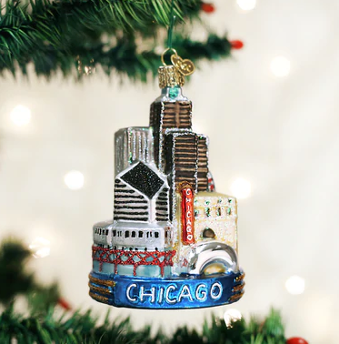 Chicago Glass Ornament  Old World Christmas   