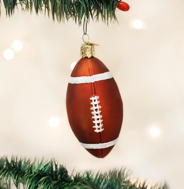 Football Glass Ornament  Old World Christmas   