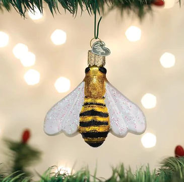 Honey Bee Glass Ornament  Old World Christmas   