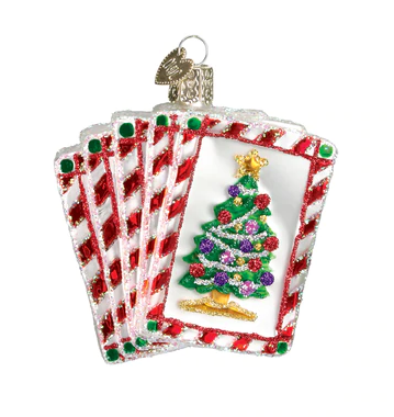 Royal Flush Glass Ornament  Old World Christmas   