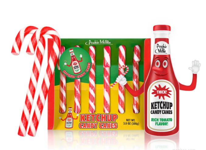Crazy Flavored Candy Canes  Archie McPhee Ketchup  