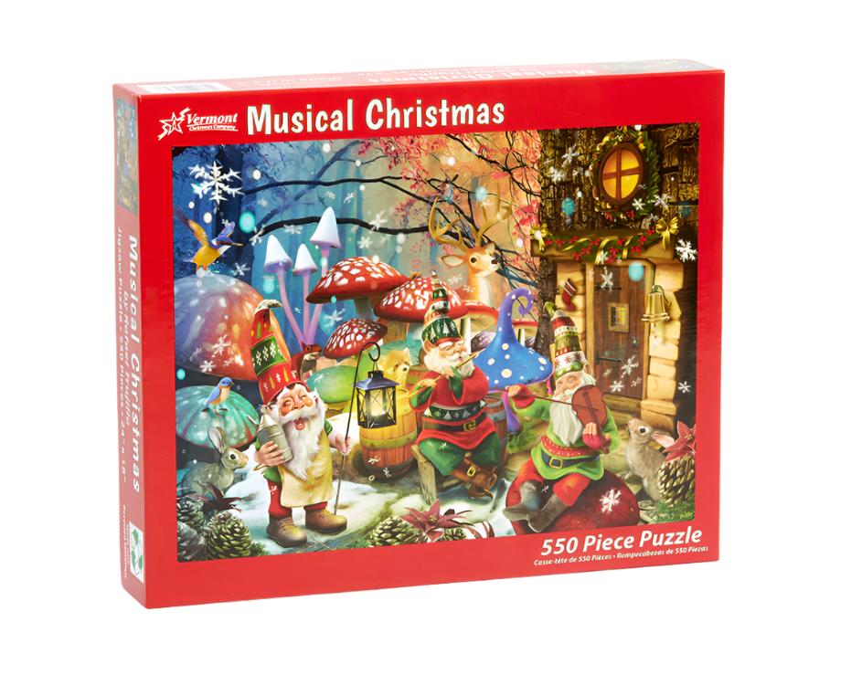 Musical Christmas 550 Piece Puzzle  Vermont Christmas Company   