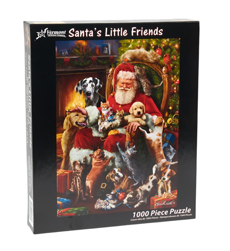 Santa's Little Friends 1000 Piece Puzzle  Vermont Christmas Company   