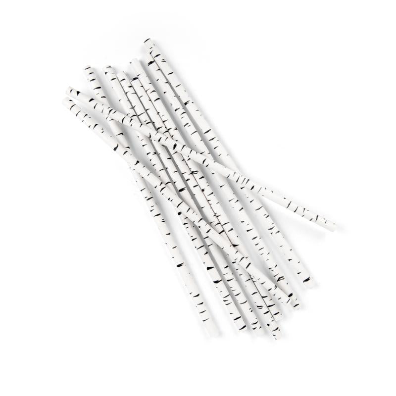 Paper Birch Straws by Kikkerland Design