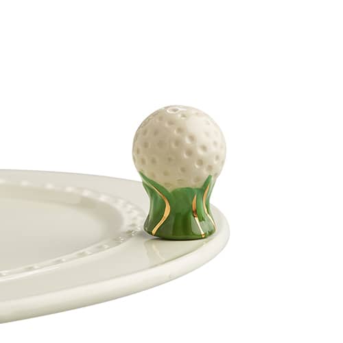 Hole In One Golf Ball Mini Knob by Nora Fleming