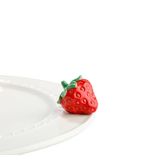 Juicy Fruit Strawberry Mini Knob by Nora Fleming