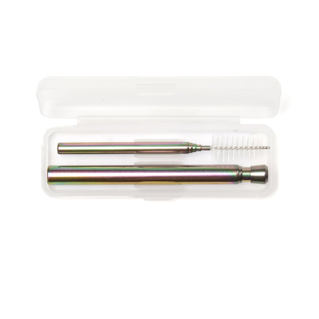 Iridescent Travel Straw  Kikkerland   