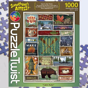 Minnesota, 10,000 Lakes, Destinations Sign (1000 Piece Puzzle, Size 19x27,  Challenging Jigsaw Puzzle for Adults and Family, Made in USA)
