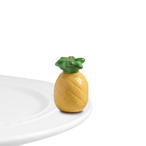 Welcome Friends Pineapple Mini Knob by Nora Fleming