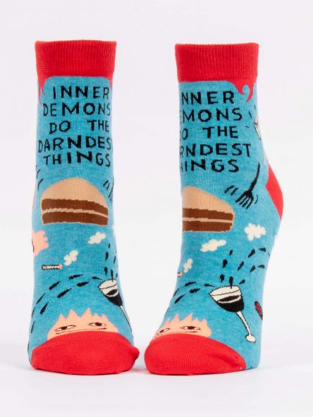INNER DEMONS DO THE DARNDEST THINGS W-ANKLE SOCKS by Blue Q