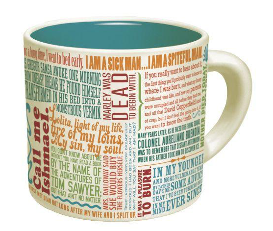First Lines Literature Mug  Unemployed Philosophers Guild   