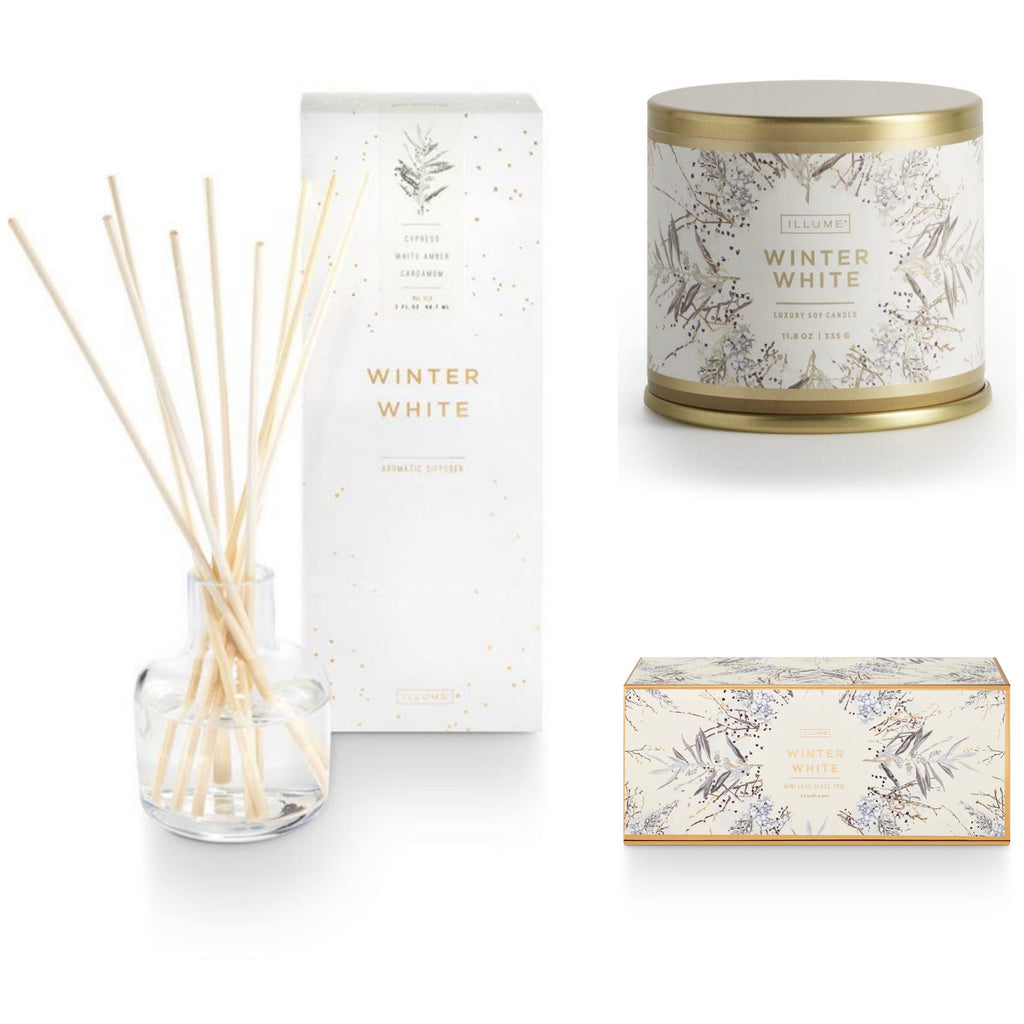 Winter White Candles and Diffuser  Illume   