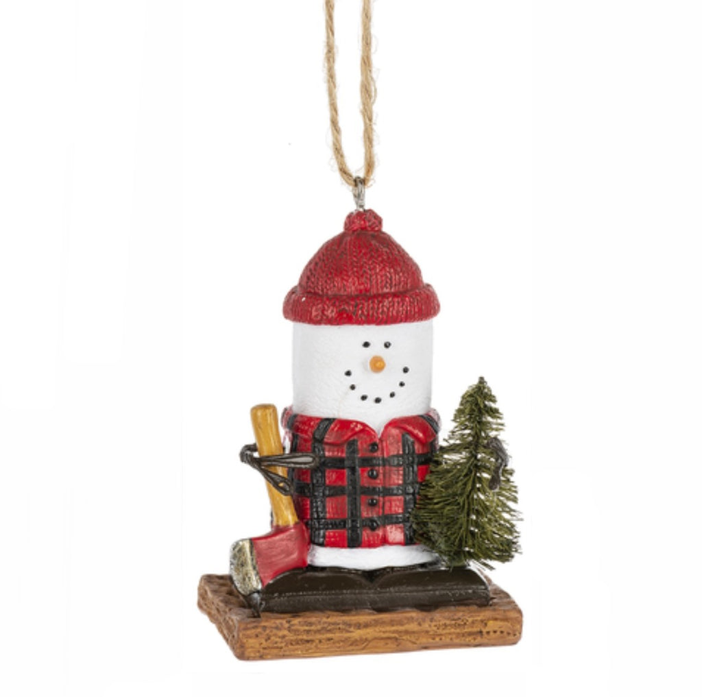 S'mores Ornaments  Ganz Lumberjack  