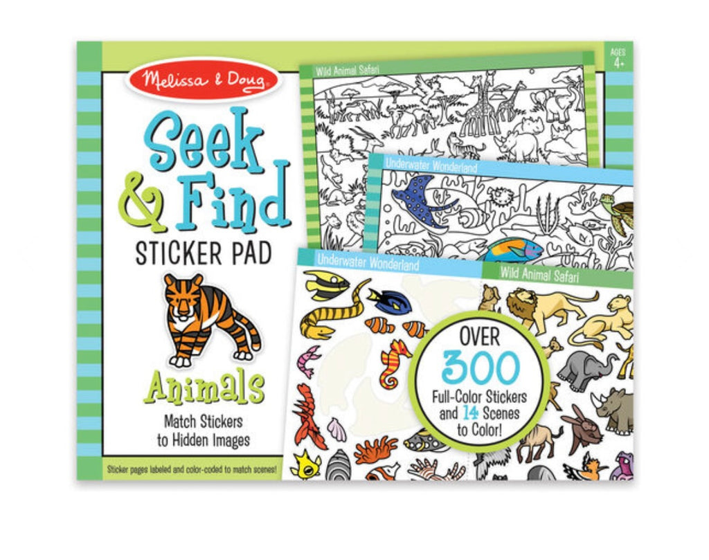 Seek & Find Sticker Pad-Animals  Melissa and Doug   