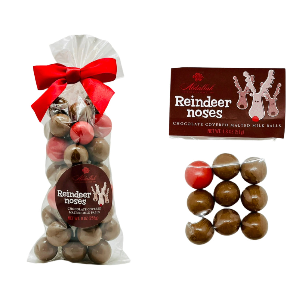 Reindeer Noses Malted Milk Balls  Abdallah Candy   