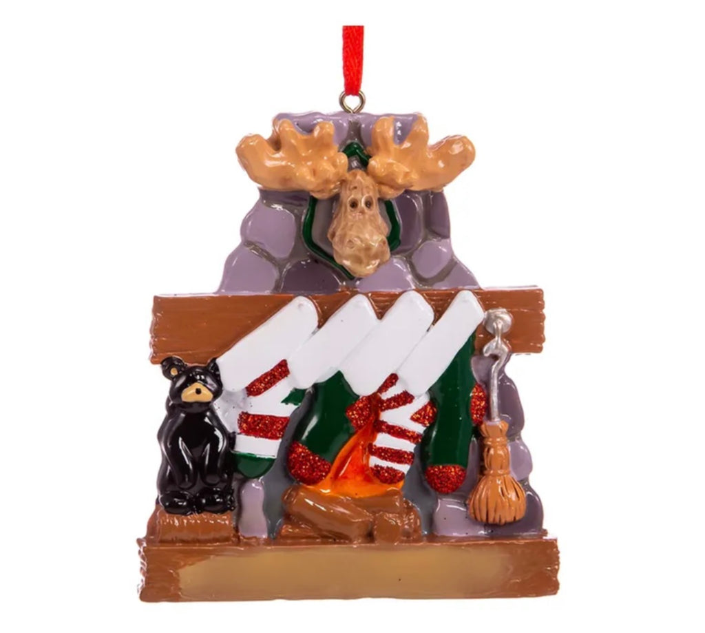 Moose Family Personalized Ornament  Kurt Adler Family of 4  