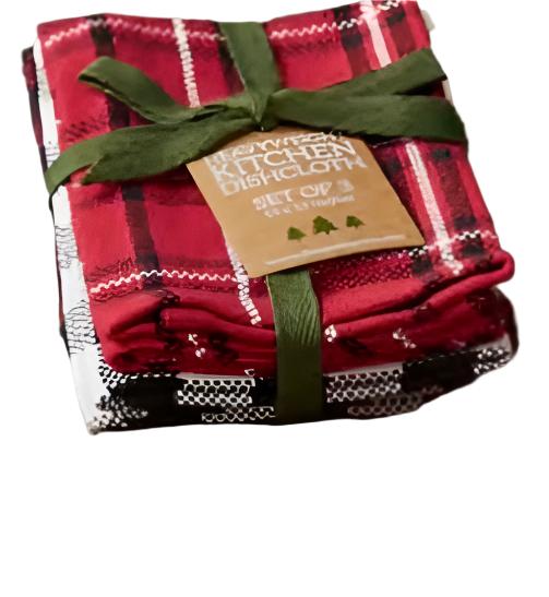 Winter Cabin Dish Towel/Cloth Sets  DII Dish Cloth Set  