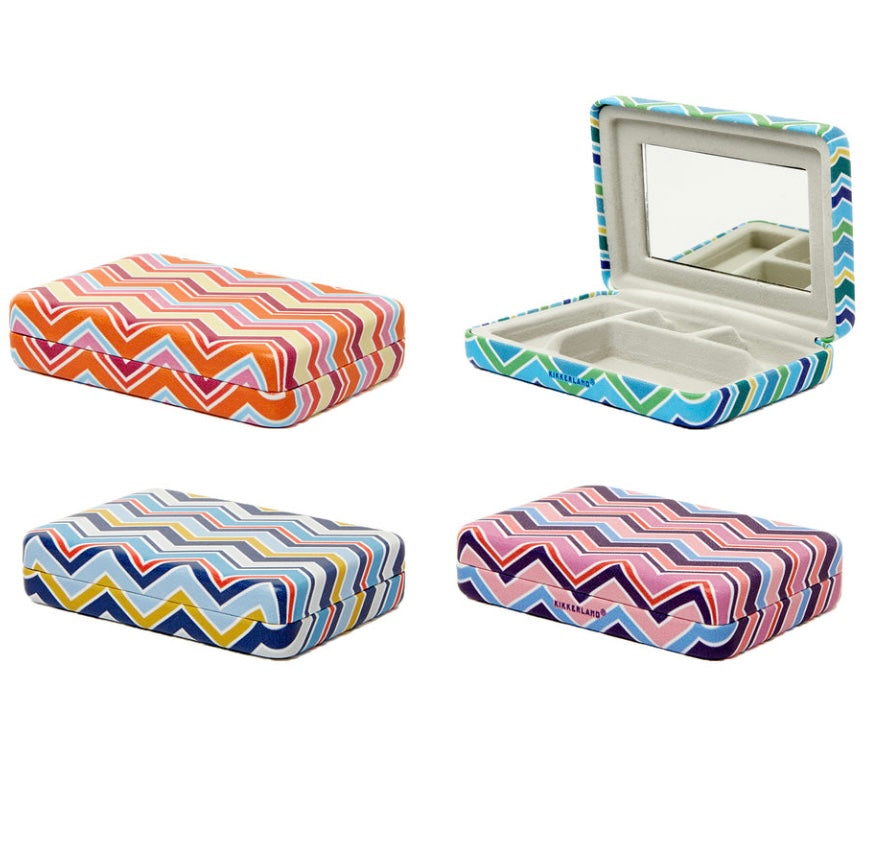 Travel Accessory Cases  Kikkerland Striped Jewelry Case  