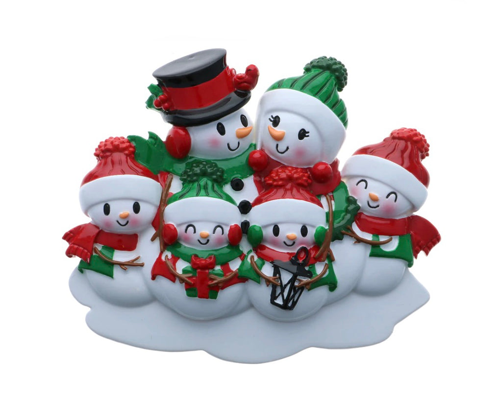 Snowman Family Ornaments  Polar X 6  