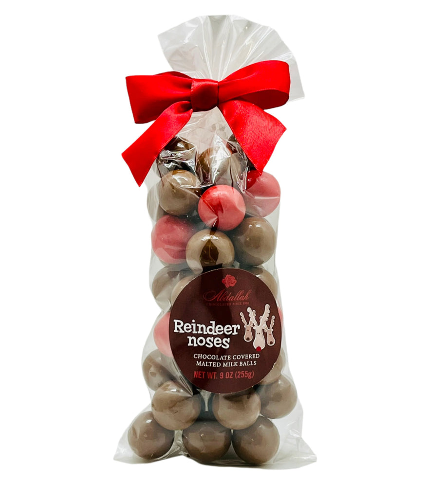 Reindeer Noses Malted Milk Balls  Abdallah Candy 9 oz  