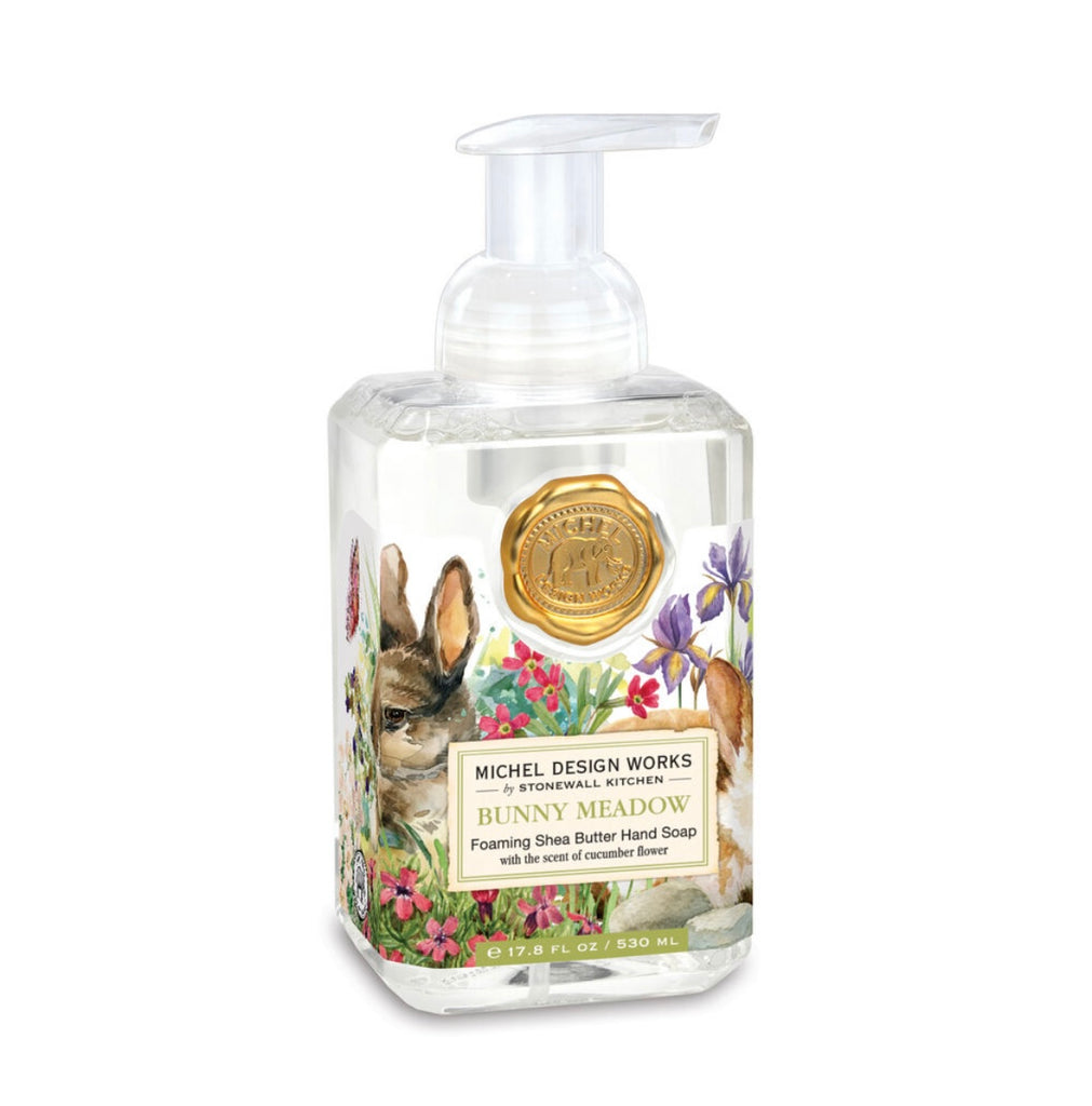 Bunny Meadow Hand Soap & Candle  Michel Foaming Hand Soap  