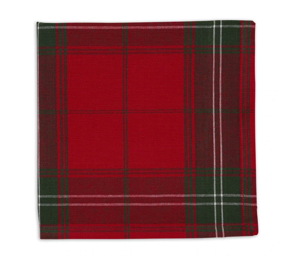 Vintage Tartan Linens  DII Napkin  