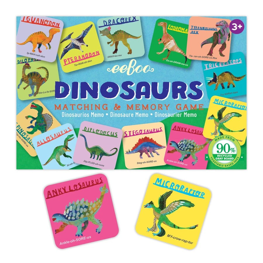 Dinosaurs Little Matching Game  Eeboo   