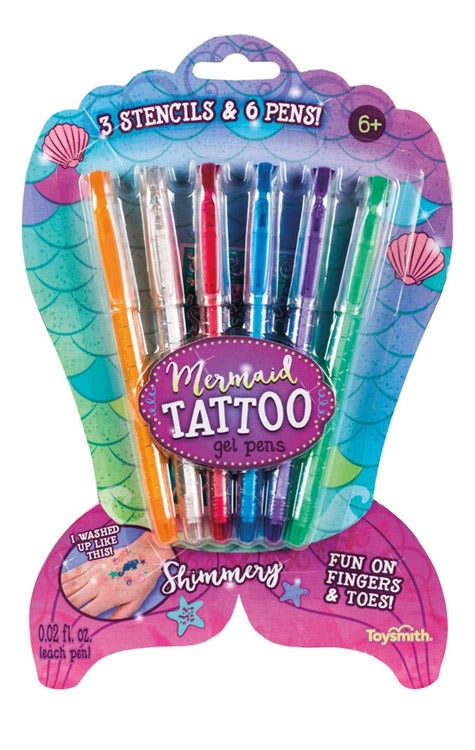 Mermaid Tattoo Gel Pens  Toysmith   
