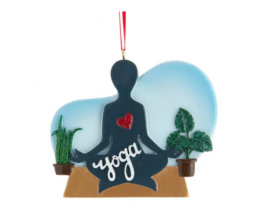 Yoga Personalized Ornament  Kurt Adler   