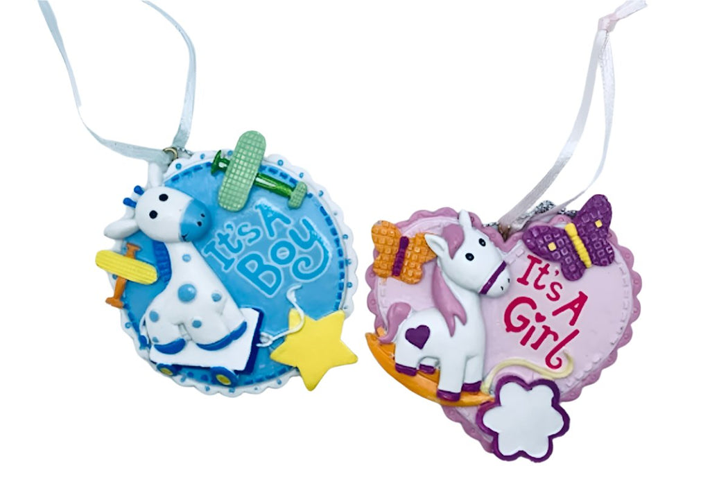 It's a Boy/Girl Personalized Ornament  GSM Pers Orn   