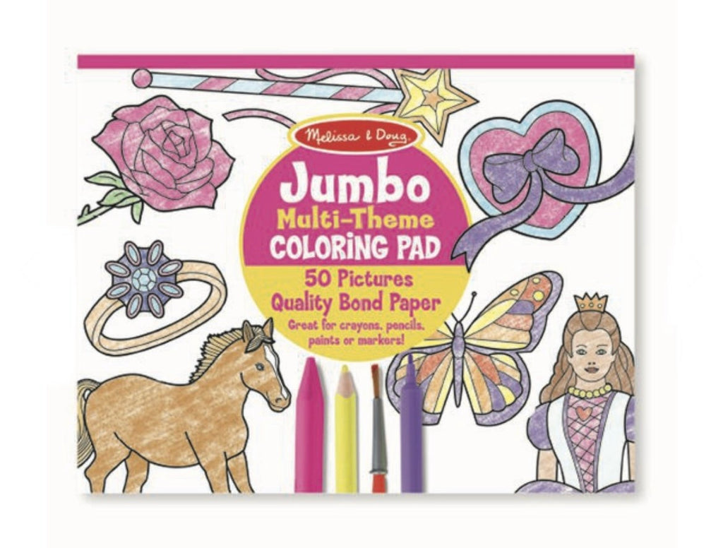 Jumbo Coloring Pads  Melissa and Doug Pink  