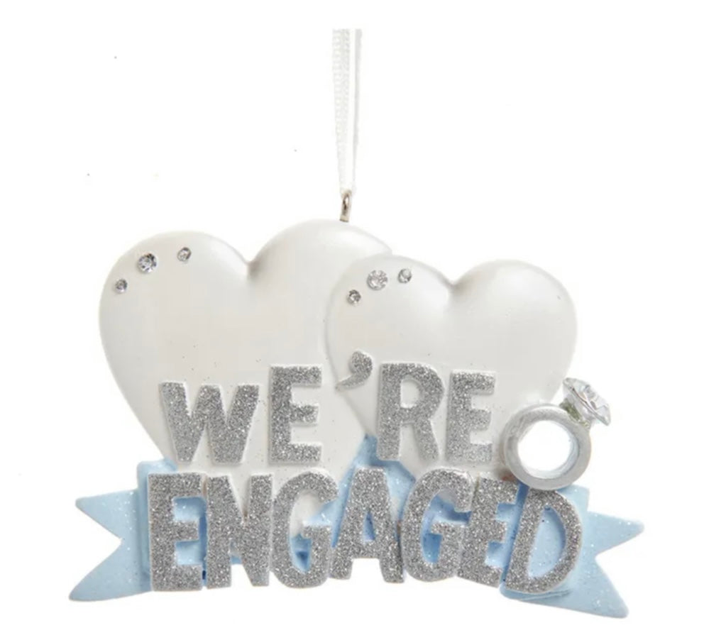 Engaged Personalized Ornament  Kurt Adler   