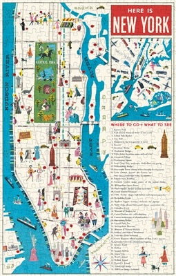 New York City Map Puzzle  Cavallini Papers   