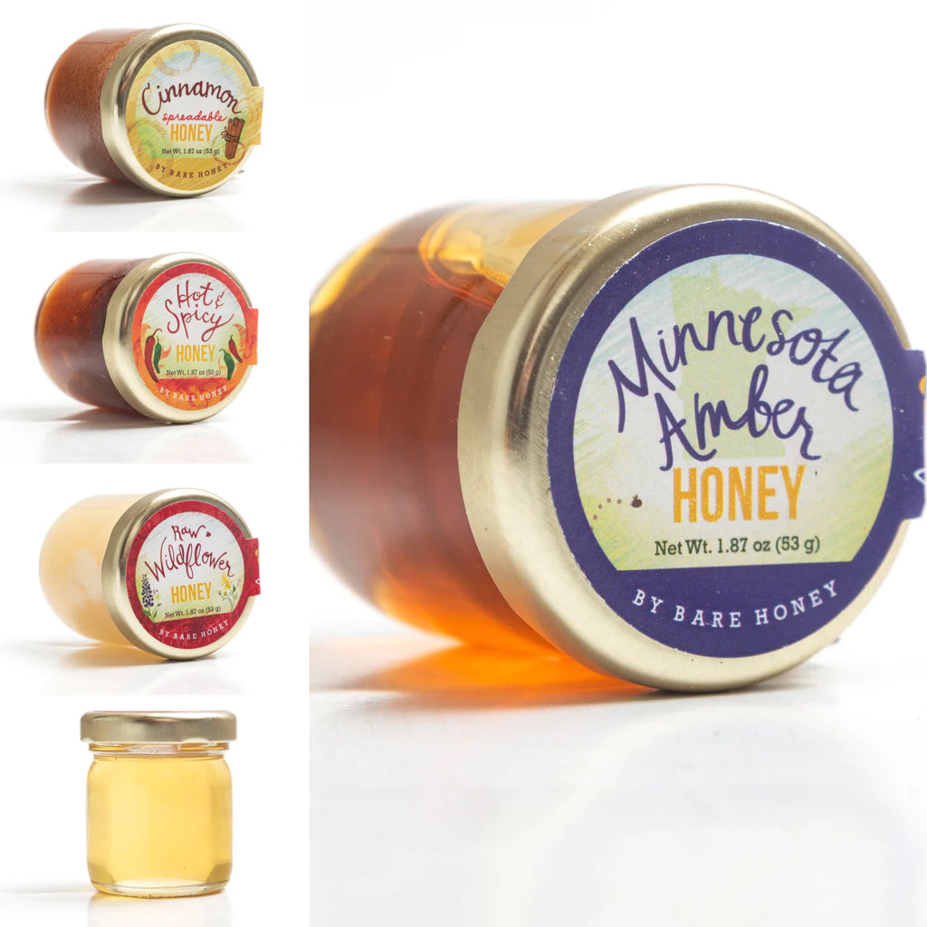 Mini Jars of Minnesota Honey  Bare Honey   
