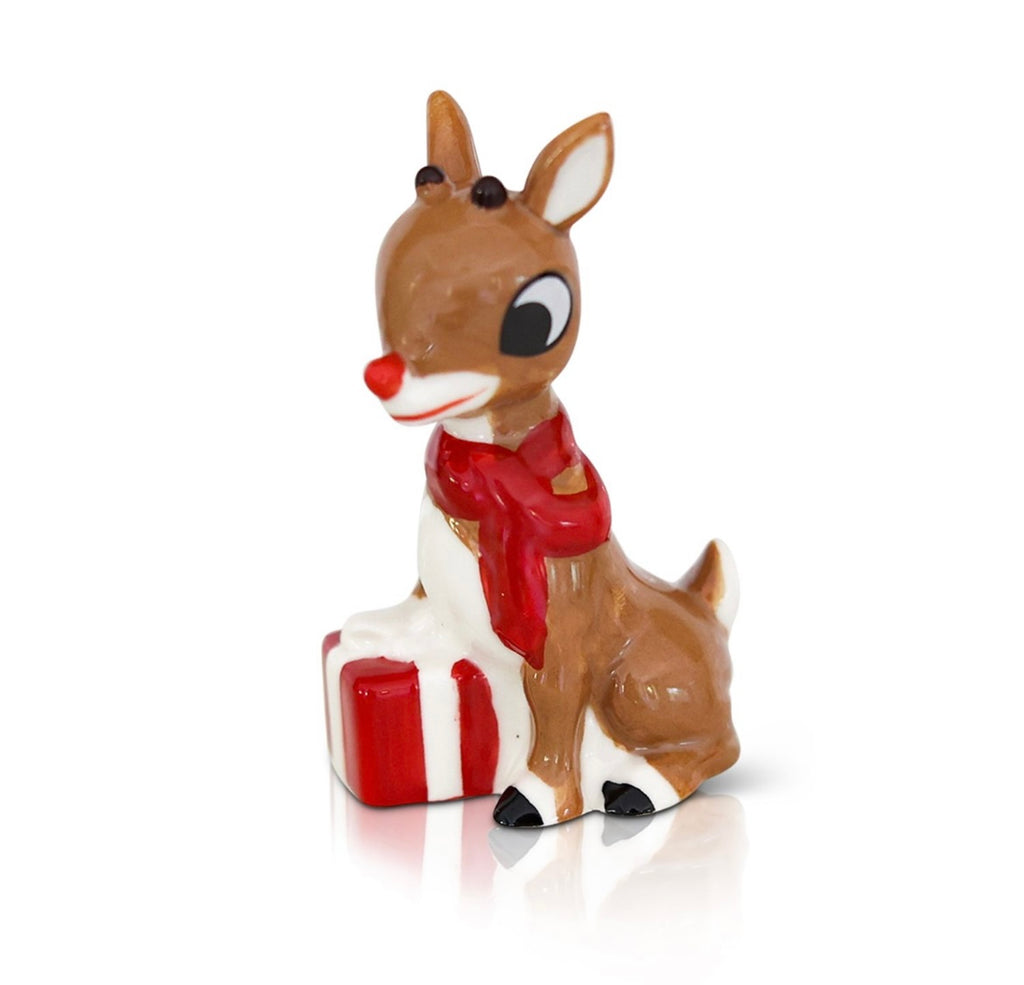 Rudolph The Red-Nosed Reindeer Mini Knob  Nora Fleming   