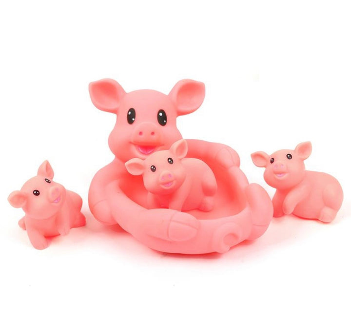 Playmaker Toys Rubber Hippo Family Bathtub Toy Pals Also A Great Pet Dog  Toy Set